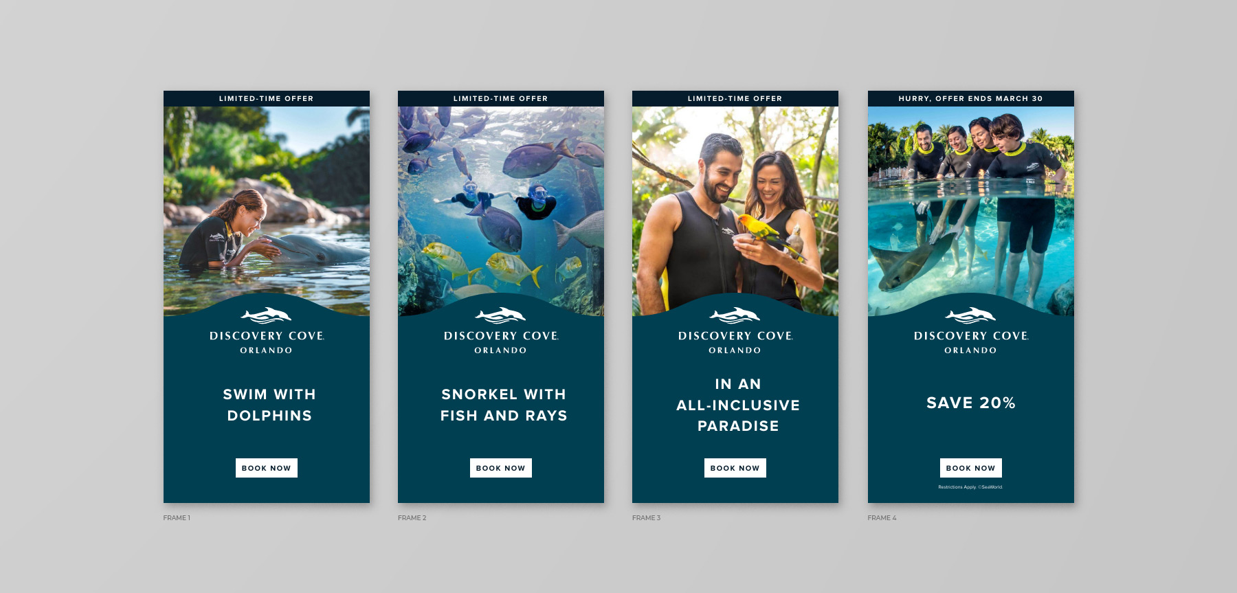 SeaWorld Discovery Cove Banners